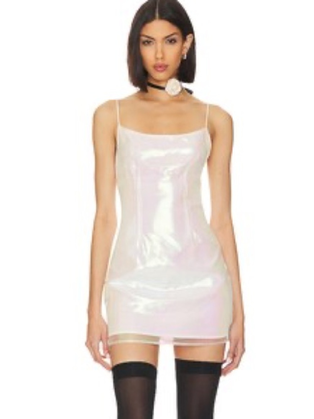 Superdown rosalind mini dress in opal size XS